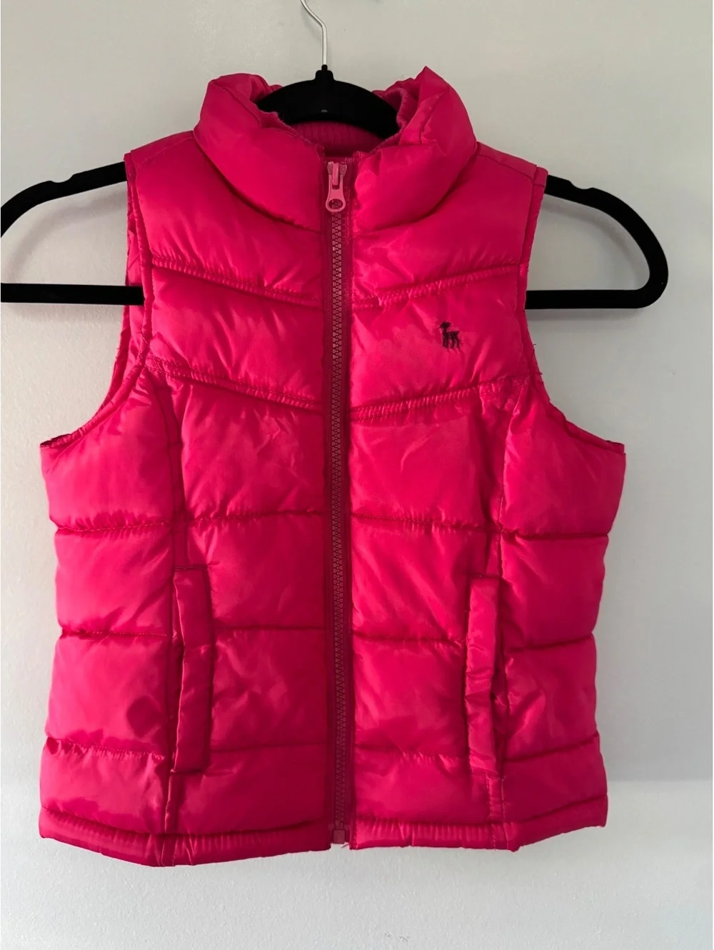 Old Navy Girls Pink Puffer Vest Small